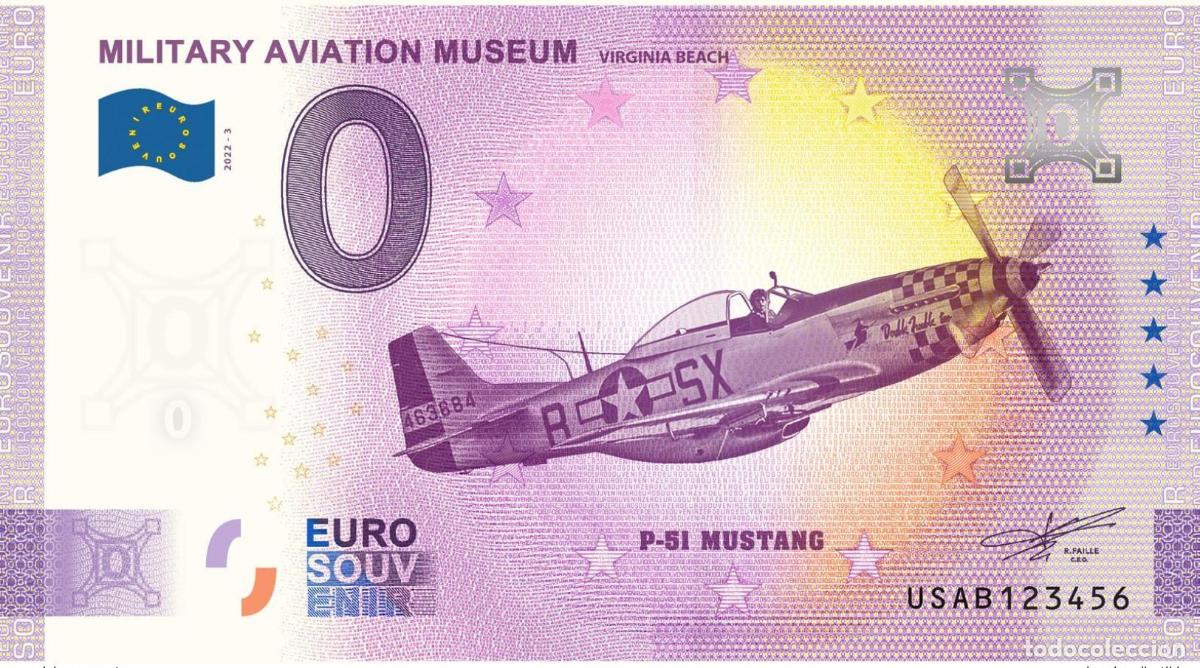 Banconote internazionali: Billete de recuerdo 2022 Museo Aviaci&oacute;n Militar EE. UU. - Aniversario 2020 2022-3 A