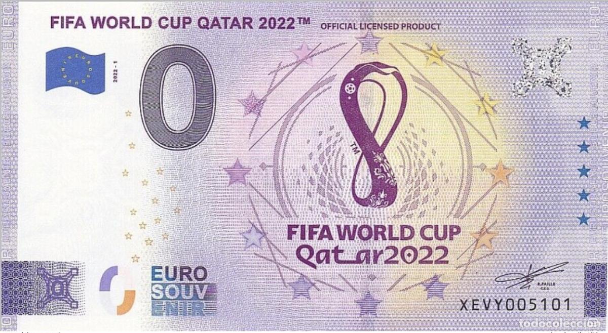 Banconote internazionali: Boleto tur&iacute;stico de recuerdo 2022 Alemania Copa Mundial la FIFA Catar 2022TM (1)