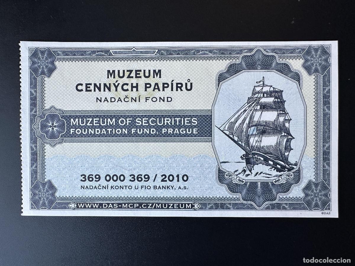 Banconote internazionali: 2018 Matej Gabris MCP DAS (I) Museum Securities barco bota ensayo de esp&eacute;cimen