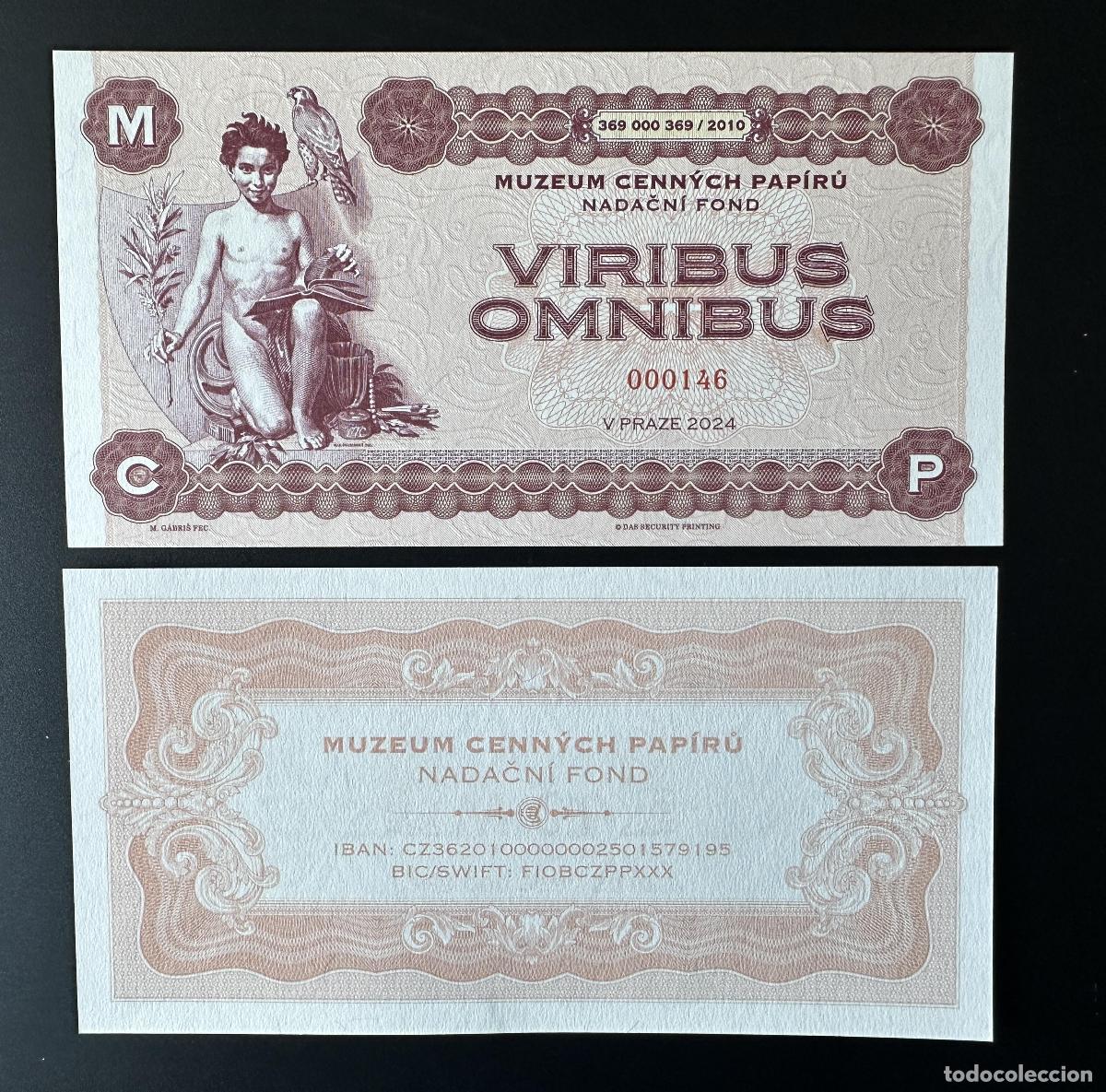 International Banknotes: 2024 Matej Gabris Viribus Omnibus (II) ENSAYO DEL MUSEO PAPEL CENNYCH MCP