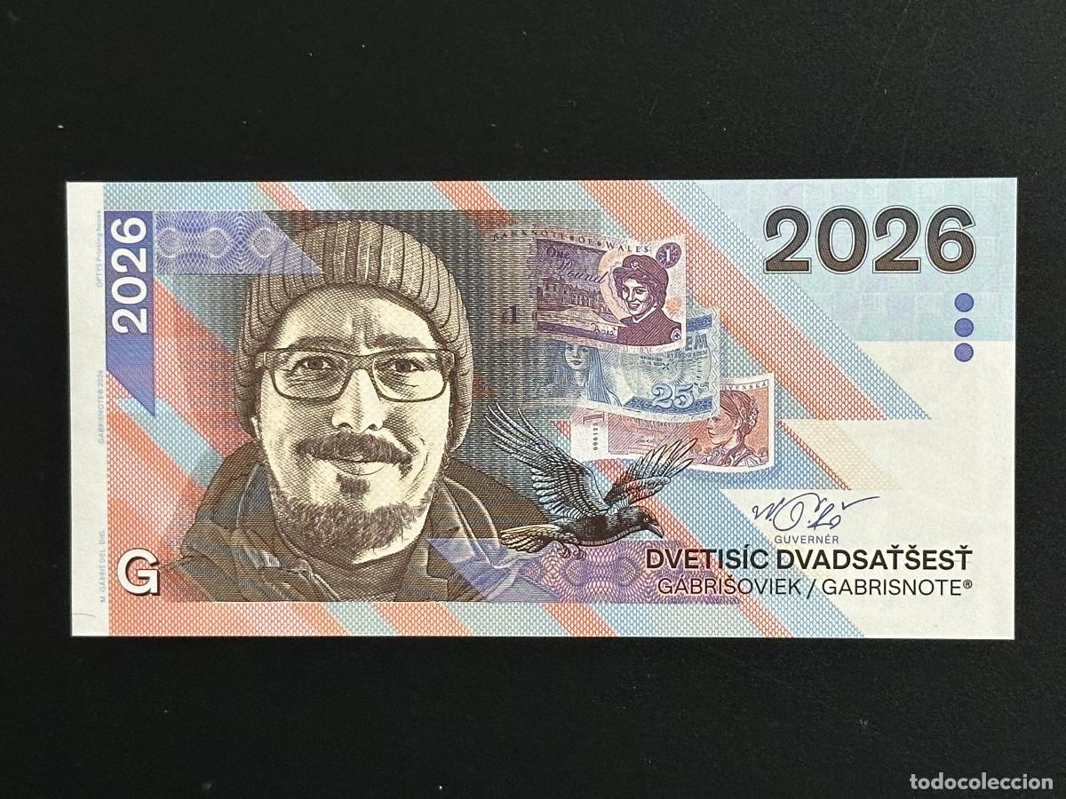 Notas Internacionais: Matej Gabris Gabrisnote 2026 - Fancy ticket DVETIS&Iacute;C Dvadsaţ&scaron;es