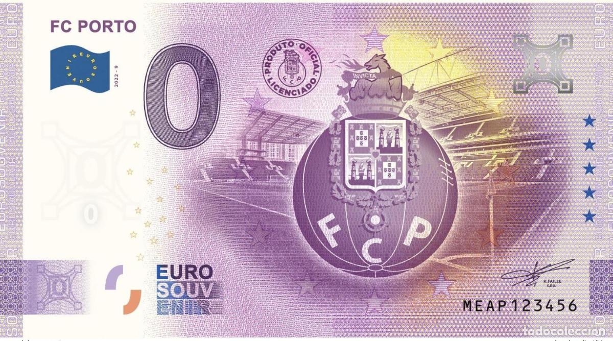 Notas Internacionais: Billete tur&iacute;stico Souvenir 2026 Portugal FC Porto