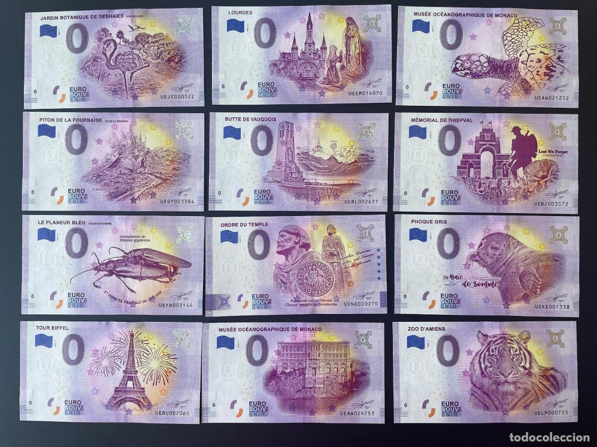 Billetes extranjeros: Billete tur&iacute;stico Souvenir Francia A&ntilde;o 2020 parcialmente completo