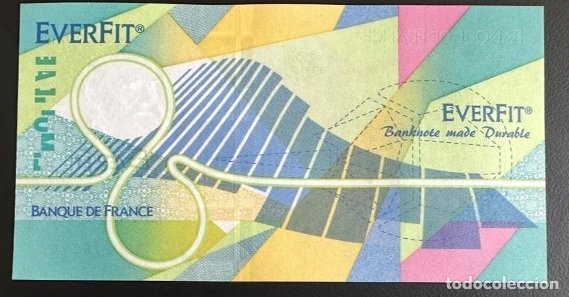 Billetes extranjeros: BOF-231 Billete Prueba Specimen Darwin Banque France Everfit Bank ORO RARO