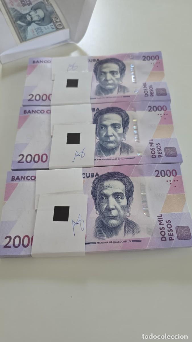 Billetes extranjeros: 2000 pesos Cuba 2026