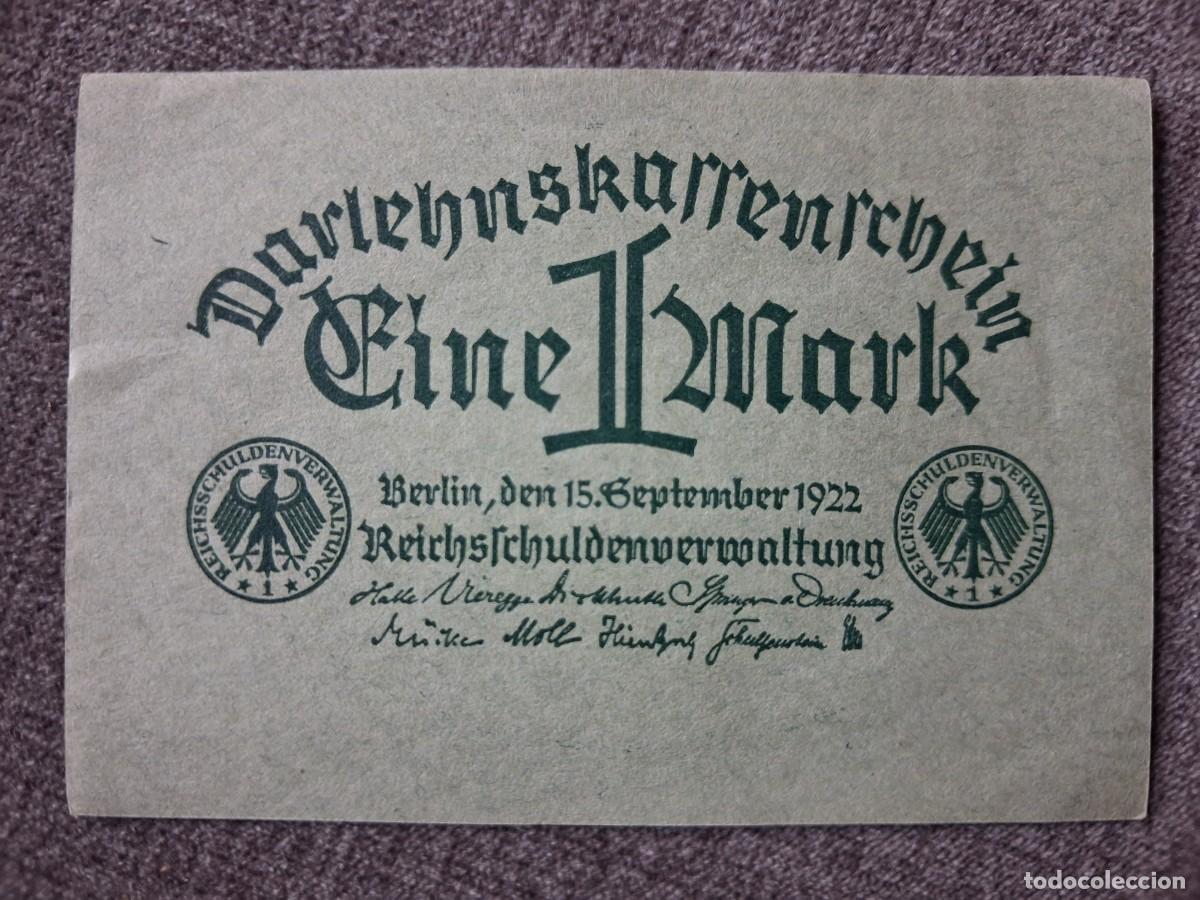 Billetes extranjeros: Alemania 1 marco 1922 pick 61 EBC+