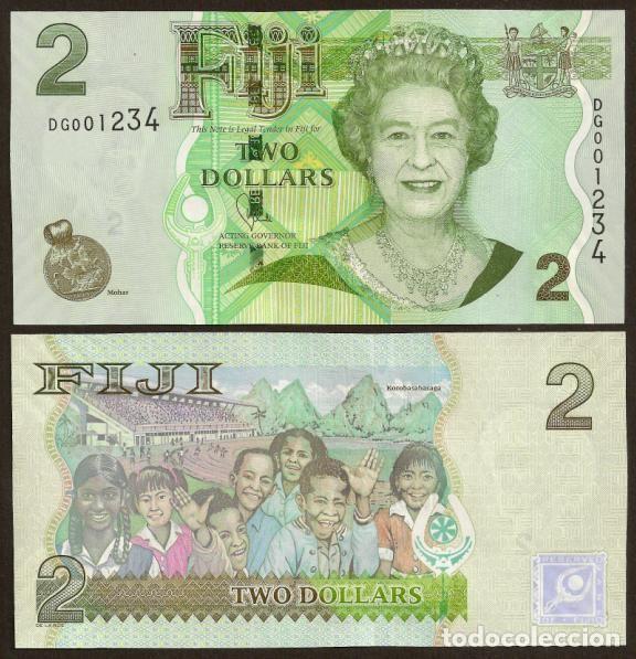 Billetes extranjeros: FIJI (FIYI). 2 $ (2011). Pick 109b. S/C.