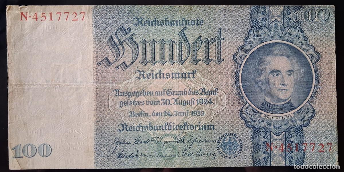 Billetes extranjeros: Alemania 100 reichsmark 1935 (MBC-) pick 183A