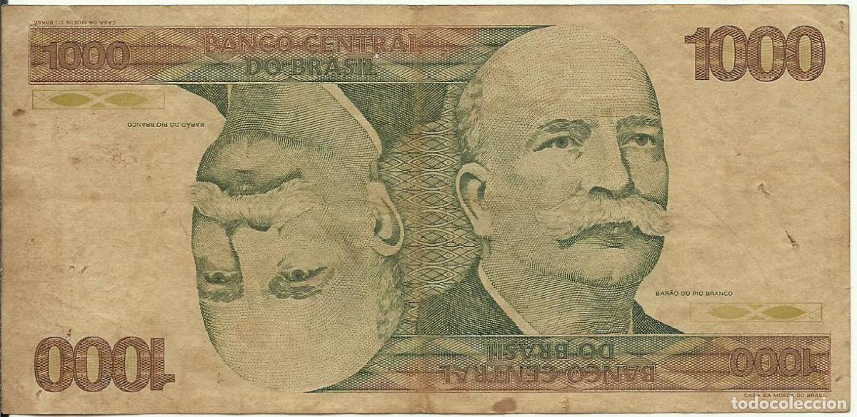 Billetes extranjeros: BRASIL - 1000 CRUZEIROS - A&Ntilde;O 1979 - A 1250007742 A - DIFICIL - FOTOS