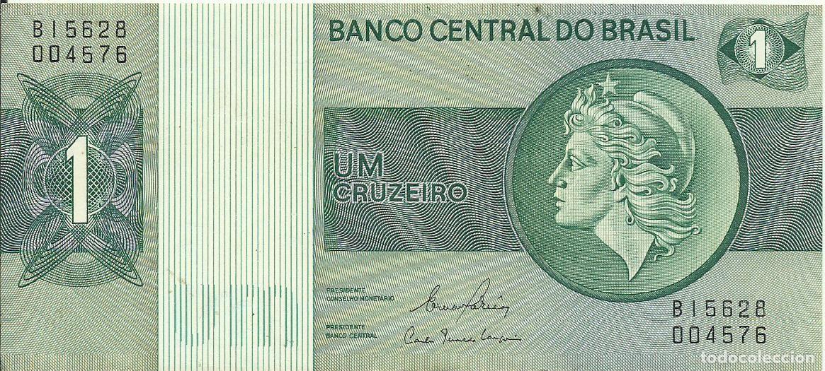 Billetes extranjeros: BRASIL - 1 CRUZEIRO - A&Ntilde;O 1980 - B15628 004576 - FOTOS