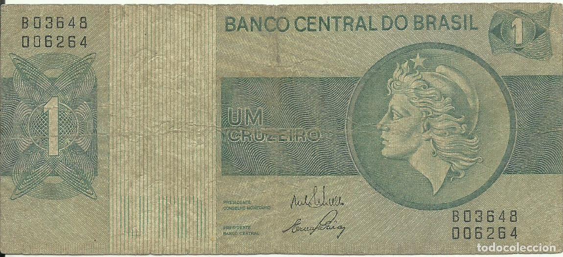 Billetes extranjeros: BRASIL - 1 CRUZEIRO - A&Ntilde;O 1972 - B03648 006264 - FOTOS
