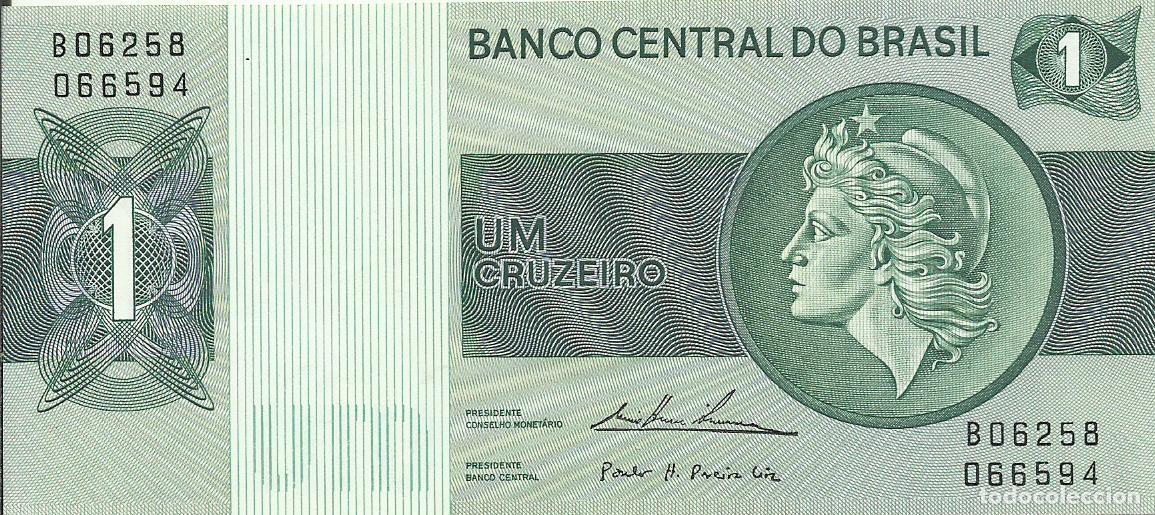 Billetes extranjeros: BRASIL - 1 CRUZEIRO - A&Ntilde;O 1975 - B06258 066594 - FOTOS