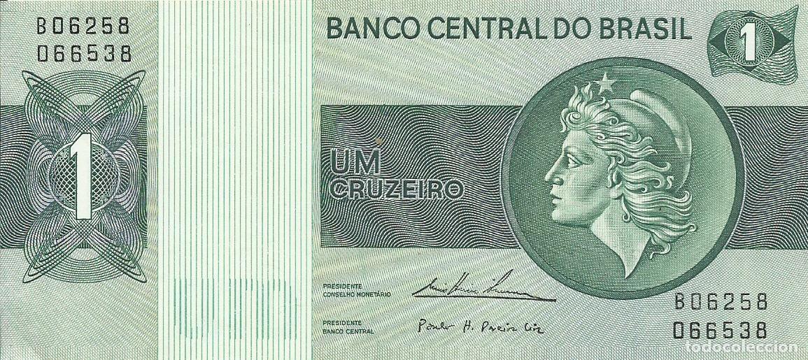 Billetes extranjeros: BRASIL - 1 CRUZEIRO - A&Ntilde;O 1975 - B06258 066538 - FOTOS