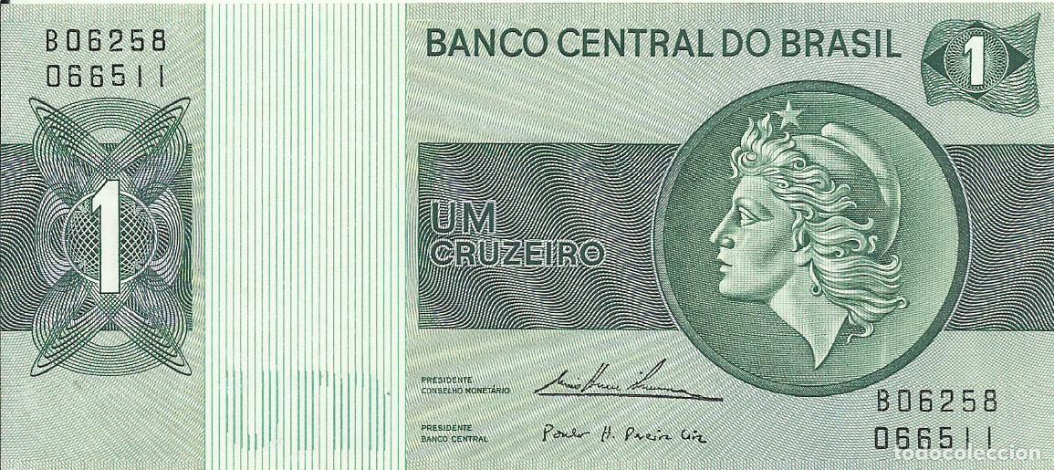 Billetes extranjeros: BRASIL - 1 CRUZEIRO - A&Ntilde;O 1975 - B06258 066511 - FOTOS