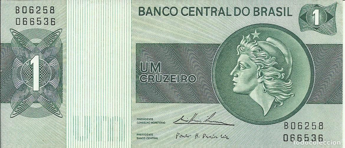 Billetes extranjeros: BRASIL - 1 CRUZEIRO - A&Ntilde;O 1975 - B06258 066536 - FOTOS