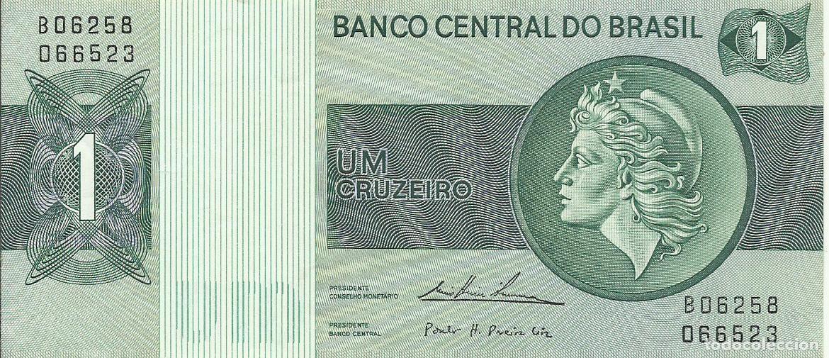 Billetes extranjeros: BRASIL - 1 CRUZEIRO - A&Ntilde;O 1975 - B06258 066523 - FOTOS