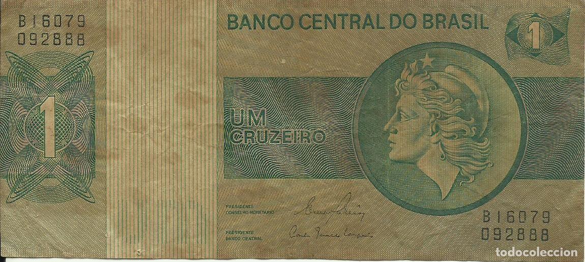 Billetes extranjeros: BRASIL - 1 CRUZEIRO - A&Ntilde;O 1980 - B16079 092888 - FOTOS