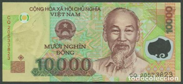 Billetes extranjeros: VIETNAM. 10000 dong 2020. Polimero.