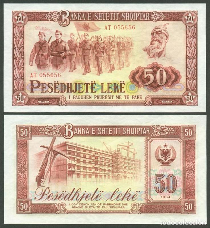 Billetes extranjeros: ALBANIA. 50 leke 1964. Pick 38. SC-. Ver descripcion.