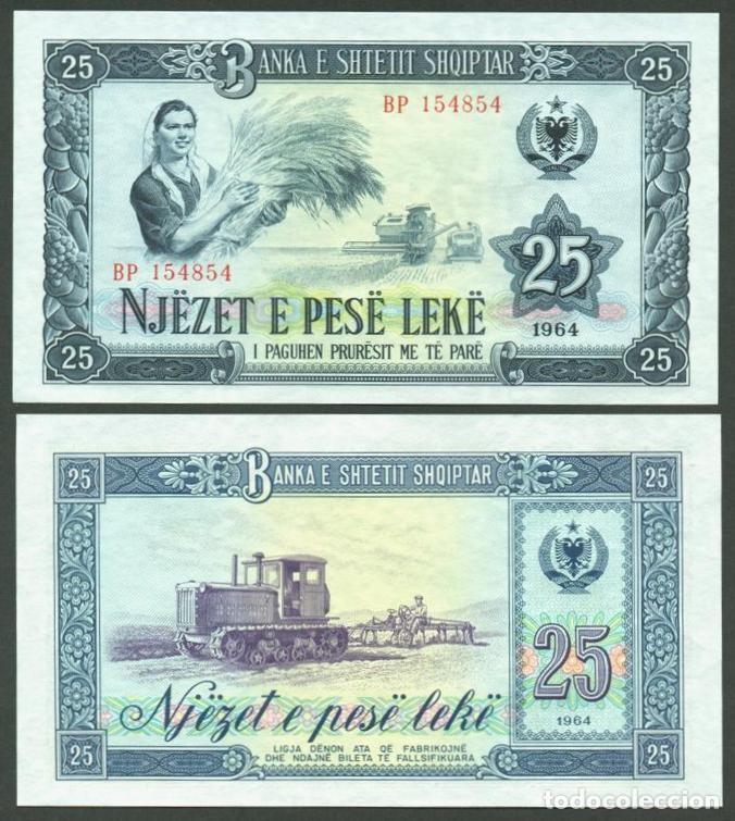 Billetes extranjeros: ALBANIA. 25 leke 1964. Pick 37. S/C.