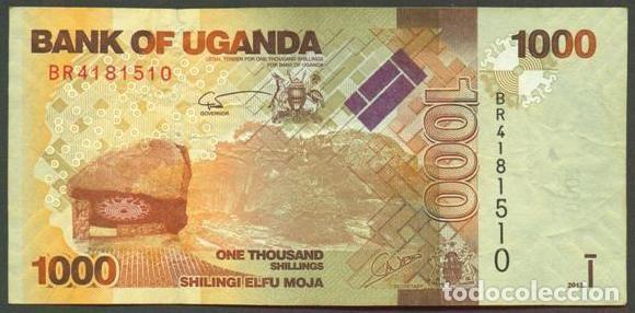 Billetes extranjeros: UGANDA. 1000 shillings 2013. Fauna. Antilopes