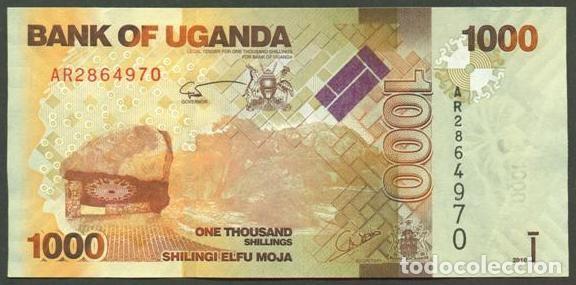 Billetes extranjeros: UGANDA. 1000 shillings 2010. Fauna. Antilopes