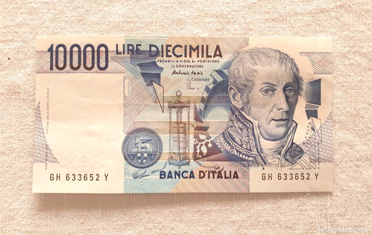 Billetes extranjeros: Billete de 10.000 liras - Sin circular, Alessandro Volta, 1984, art&iacute;culo de colecci&oacute;n