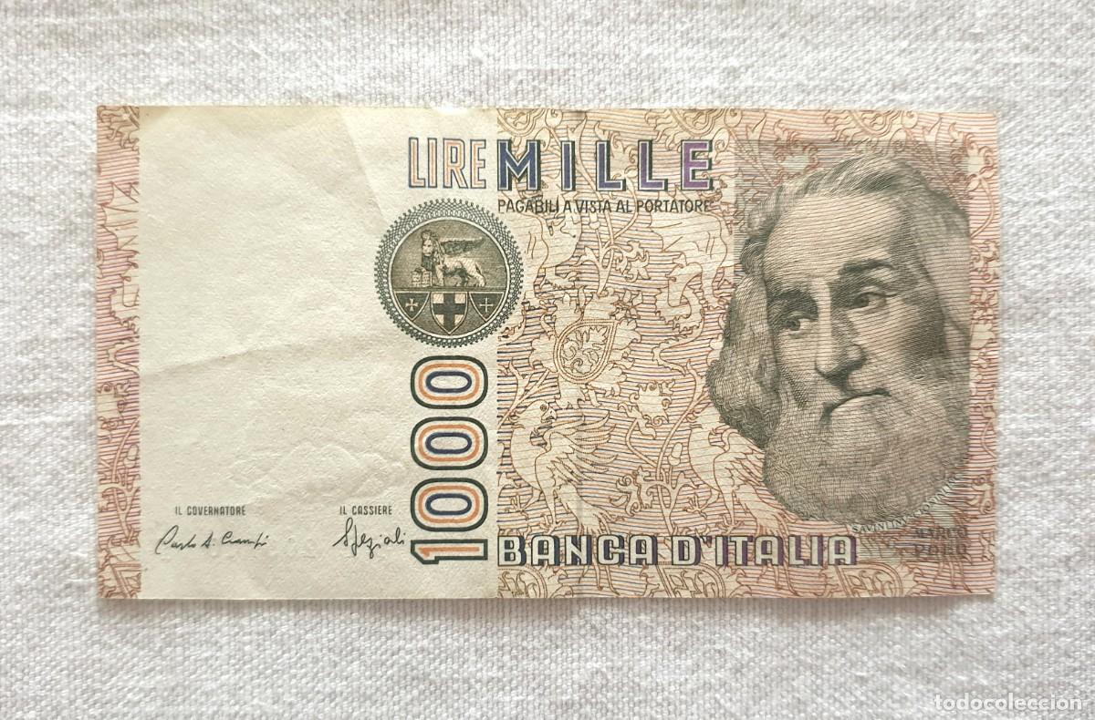 Billetes extranjeros: Billete coleccionable de 1000 liras de Marco Polo de 1982