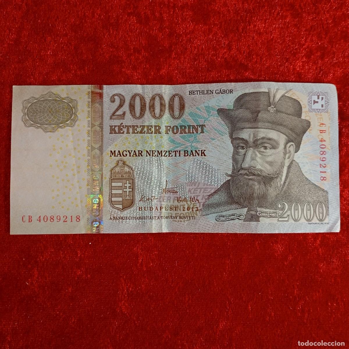 Billetes extranjeros: BILLETE - HUNGRIA - 2000 FLORINES - 2000 K&Eacute;TEZER FORINT - MAGYAR NEMZETI BANK - 2013 BUDAPEST / 100