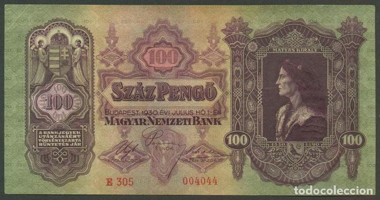 International Banknotes: HUNGRIA. 100 pengo 1930. Pick 98.