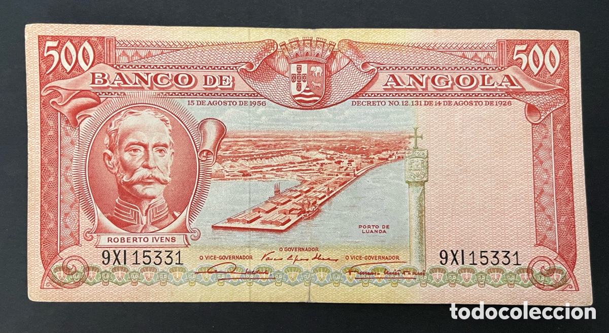 Billetes extranjeros: CMC ANGOLA 500 ESCUDOS 1956 PICK 90 BC
