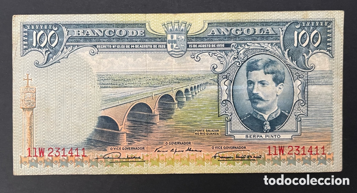 Billetes extranjeros: CMC ANGOLA 100 ESCUDOS 1956 PICK 89 BC