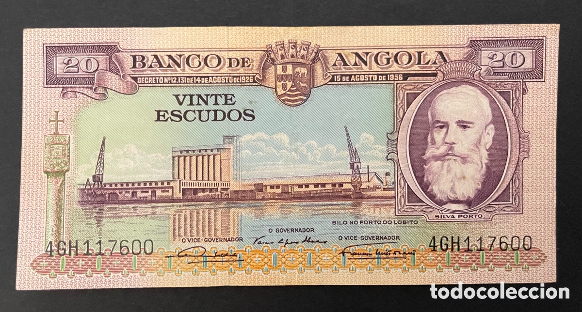 Billetes extranjeros: CMC ANGOLA 20 ESCUDOS 1956 PICK 87 MBC