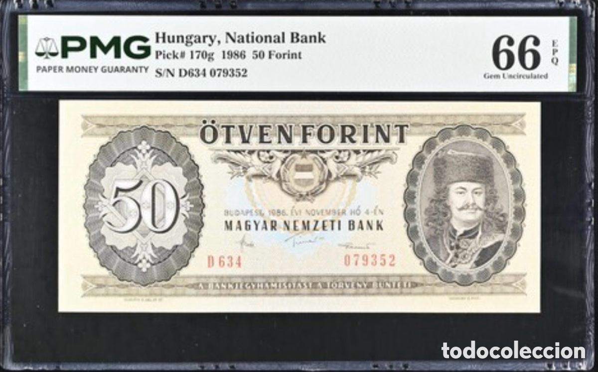 Billetes extranjeros: Billete Rumania 50 Florint 1986 PMG 66 p170g