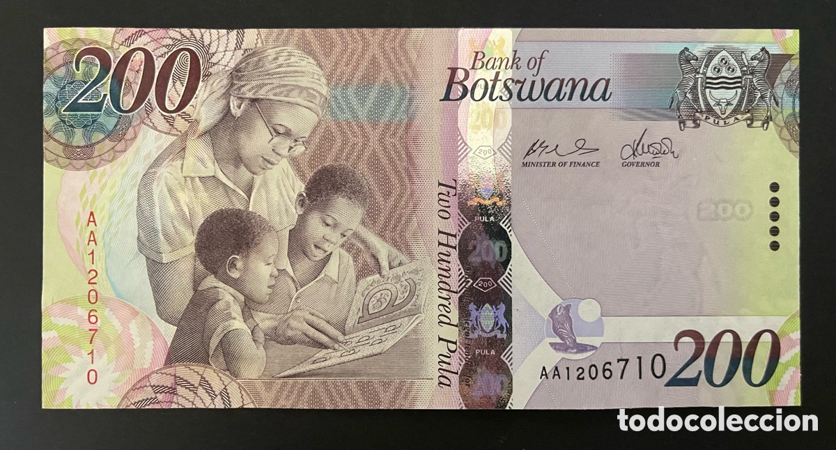 Billetes extranjeros: CMC BOTSUANA (BOTSWANA) 200 PULA 2009 PICK 34-A SC