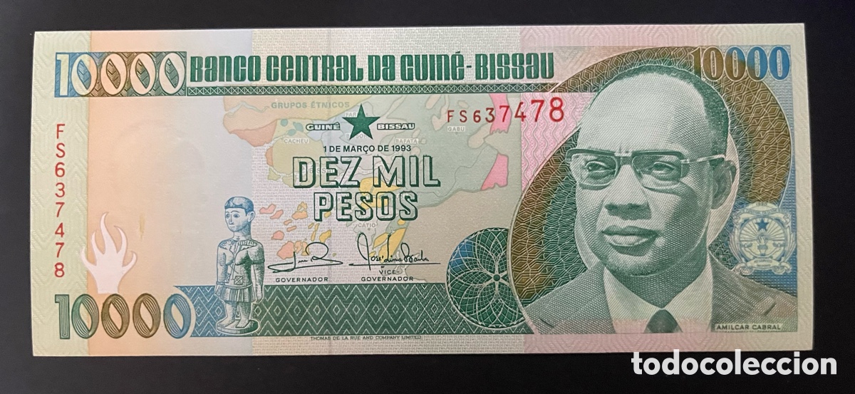 Billetes extranjeros: CMC GUINEA BISSAU 10000 PESOS 1993 PICK 15-B SC
