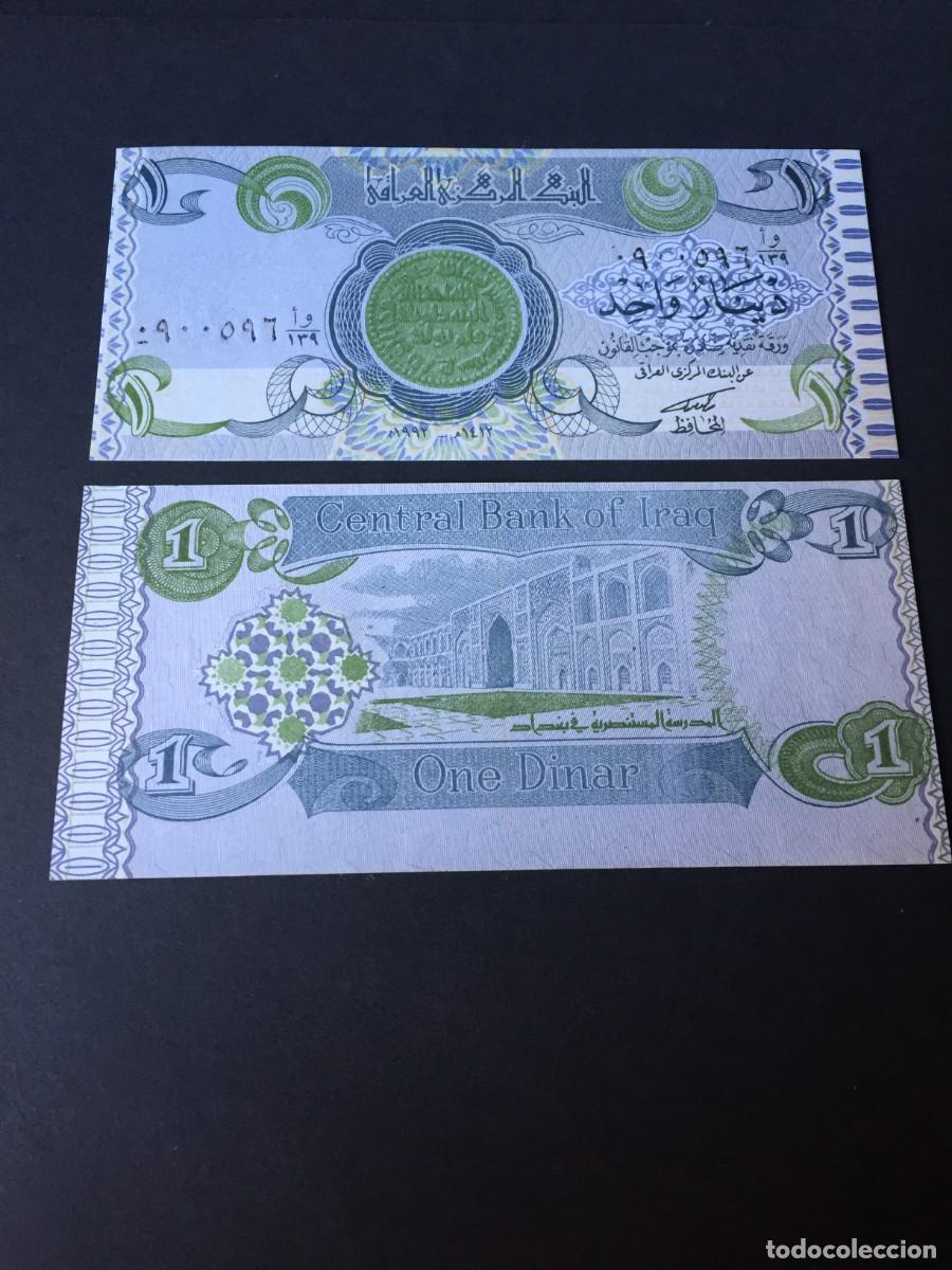 Billetes extranjeros: PRECIOSO BILLETE DE 1 DINAR IRAK EL DE LAS FOTOS VER TODOS MIS LOTES DE BILLETES
