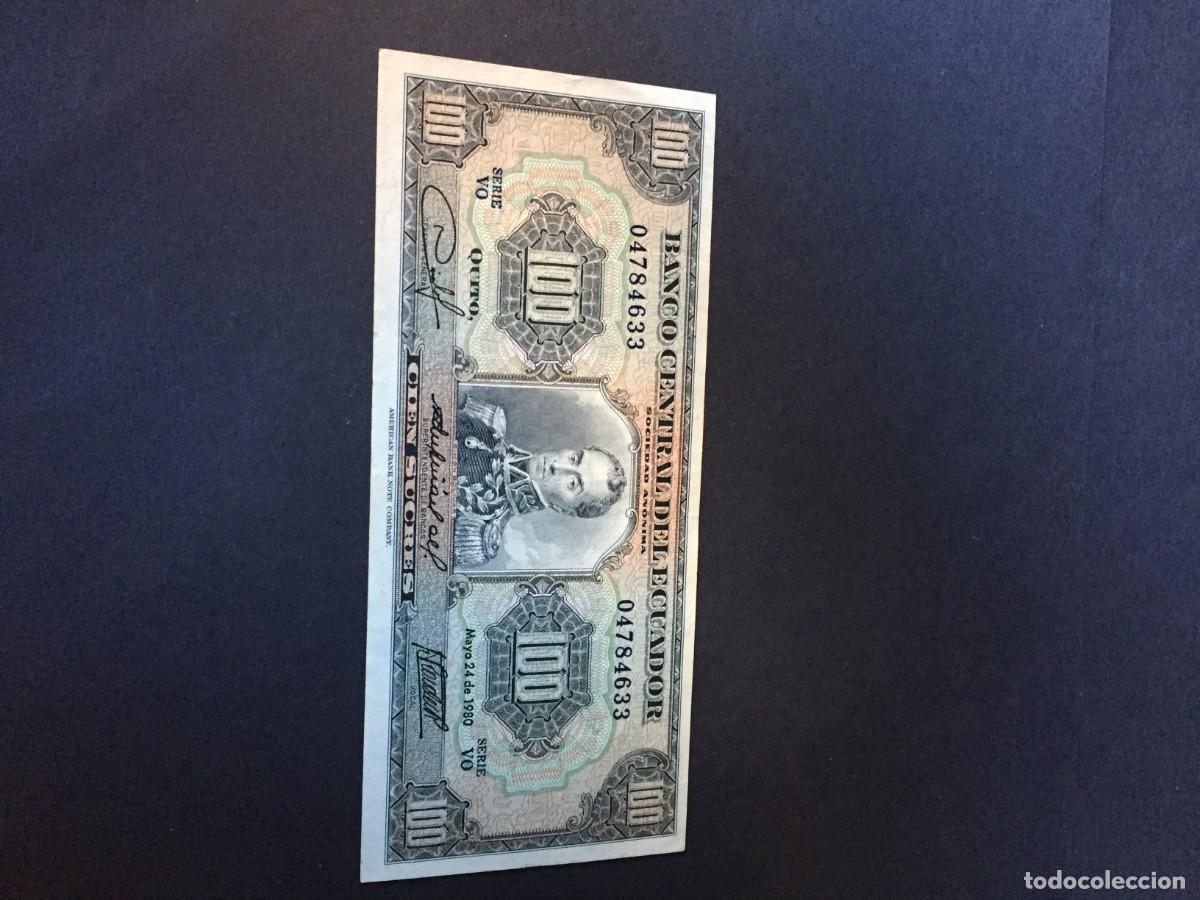 Billetes extranjeros: PRECIOSO BILLETE DE 100 SUCRES ECUADOR A&Ntilde;O 1980 EL DE LAS FOTOS VER TODOS MIS LOTES DE BILLETES