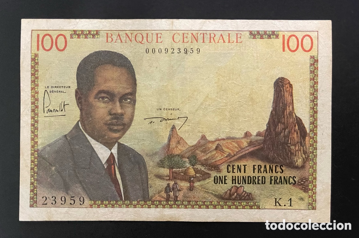 Billetes extranjeros: CMC CAMERUN 100 FRANCOS 1962 PICK 10 BC