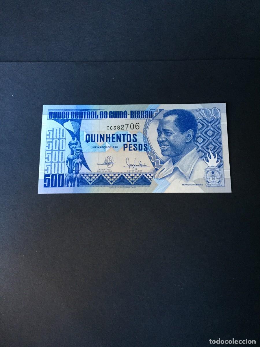 Billetes extranjeros: PRECIOSO BILLETE DE 500 PESOS GUINEA BISSAU A&Ntilde;O 1990 EL DE LAS FOTOS VER TODOS MIS LOTES DE BILLETES