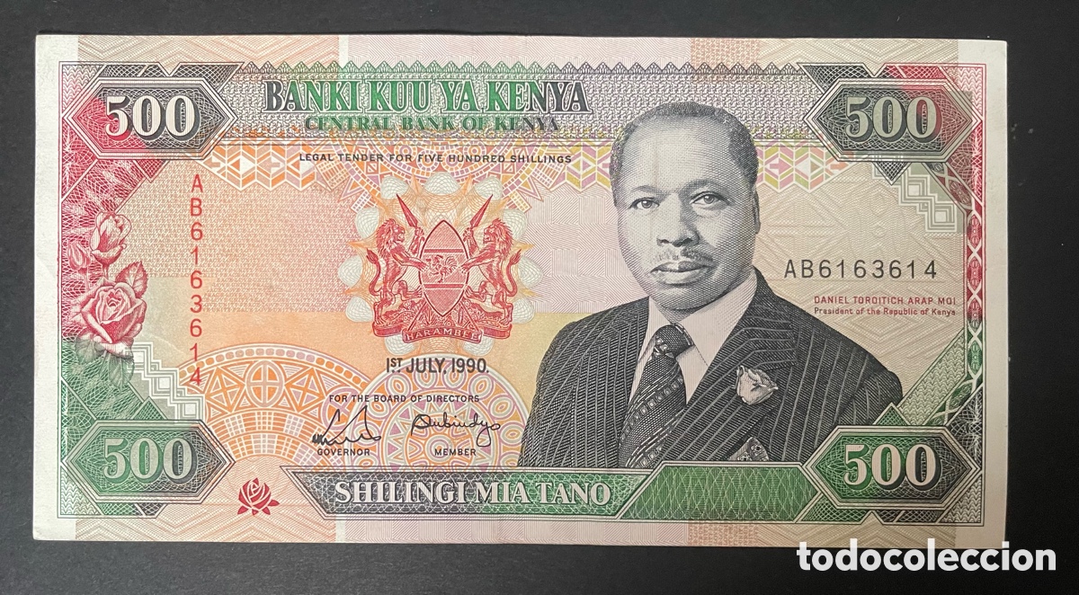 Billetes extranjeros: CMC KENIA (KENYA) 500 CHELINES 1990 PICK 30-C EBC