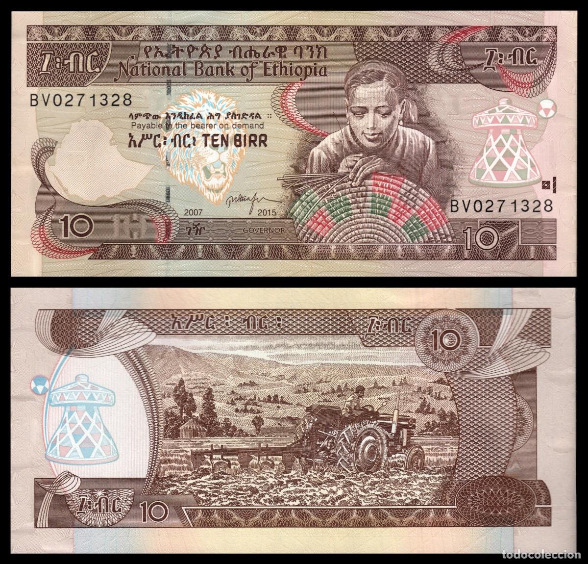 Billetes extranjeros: Etiop&iacute;a 100 Birr 2015 Pick 48f SC