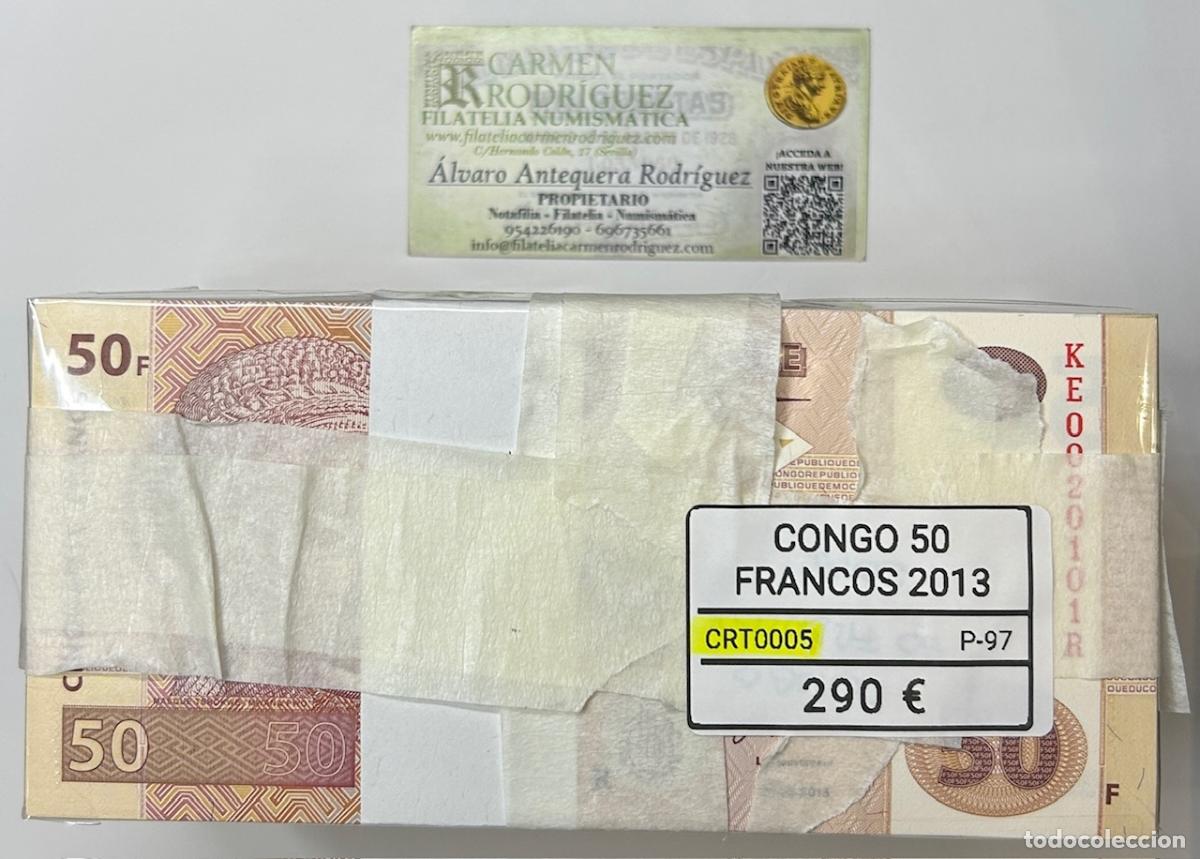 Billetes extranjeros: CRT0005 TACO 1000 BILLETES CONGO 50 FRANCOS 2013 P-97
