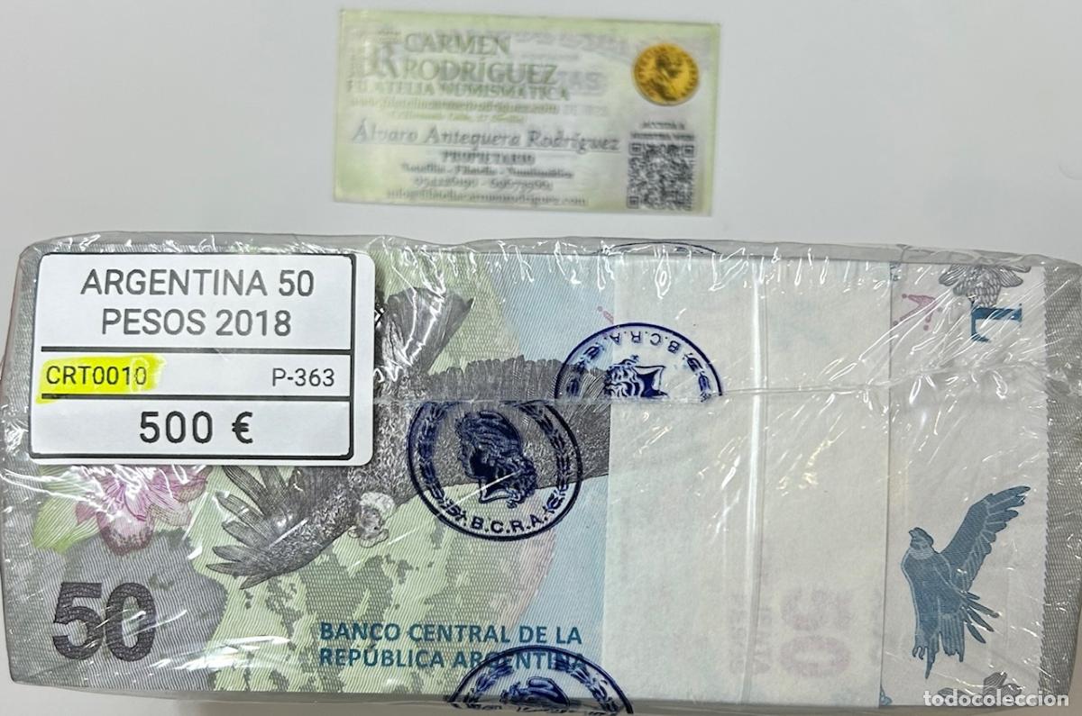 Billetes extranjeros: CRT0010 TACO 1000 BILLETES ARGENTINA 50 PESOS (CONDOR) 2018 P-363
