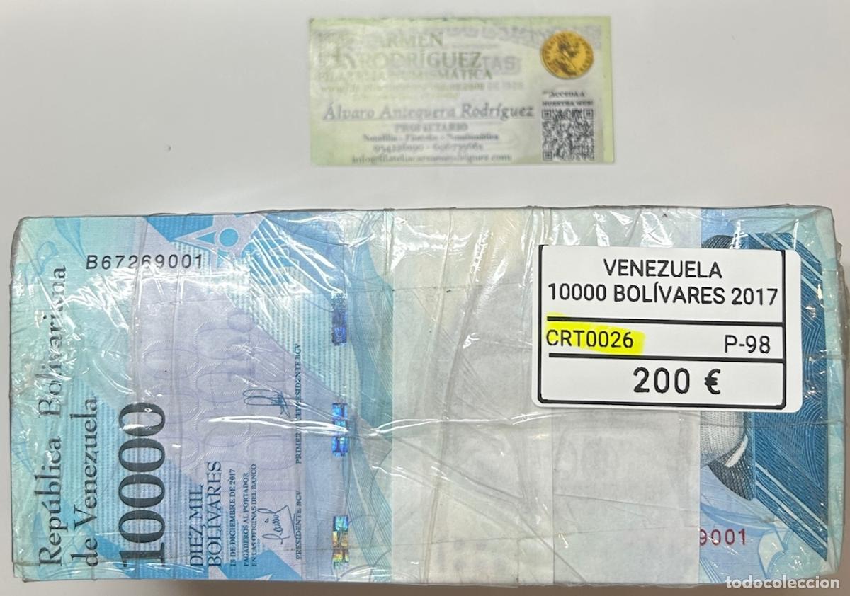 Billetes extranjeros: CRT0026 TACO 1000 BILLETES VENEZUELA 10000 BOLIVARES 2017 P-98