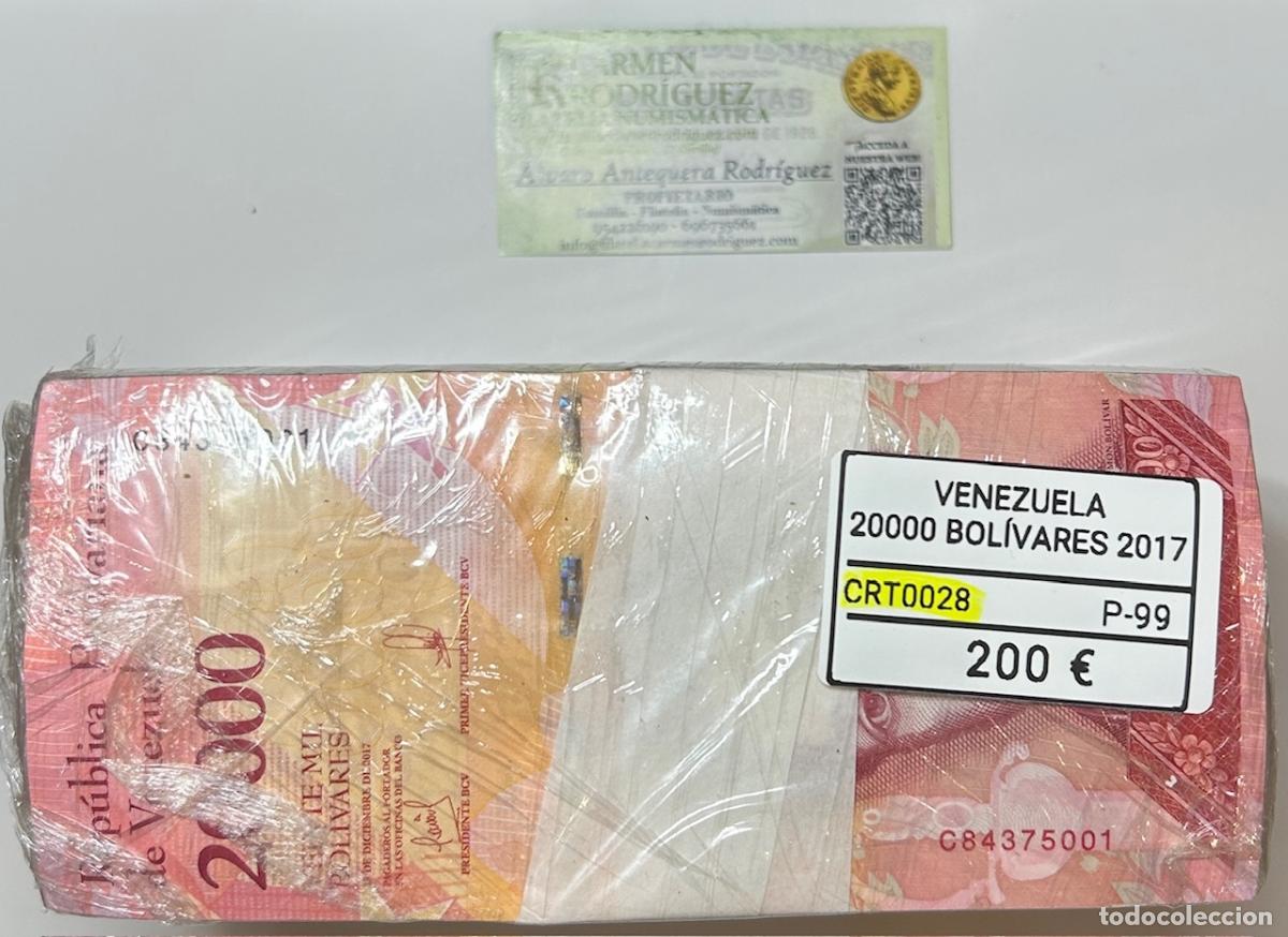 Billetes extranjeros: CRT0028 TACO 1000 BILLETES VENEZUELA 20000 BOLIVARES 2017 P-99