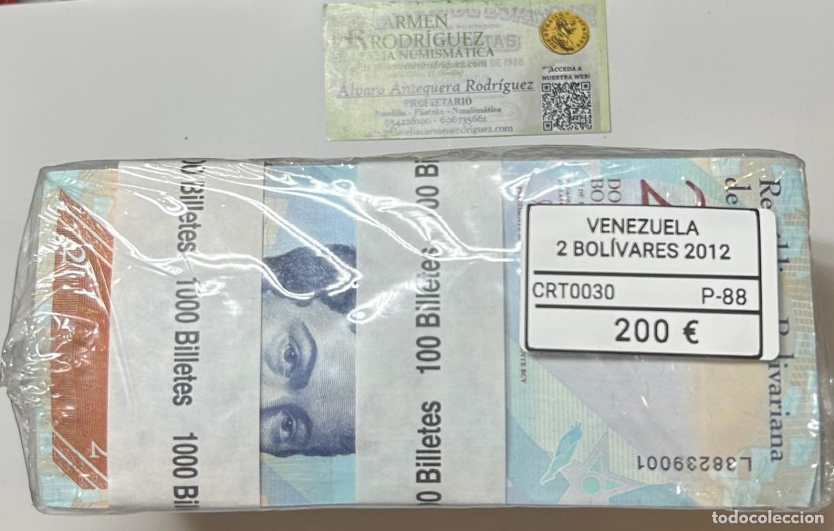 Billetes extranjeros: CRT0030 TACO 1000 BILLETES VENEZUELA 2 BOLIVARES 2012 P-88