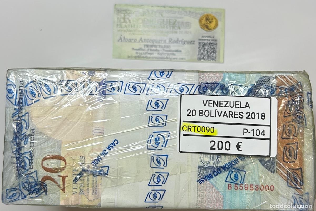 Billetes extranjeros: CRT0090 TACO 1000 BILLETES VENEZUELA 20 BOLIVARES 2018 P-104
