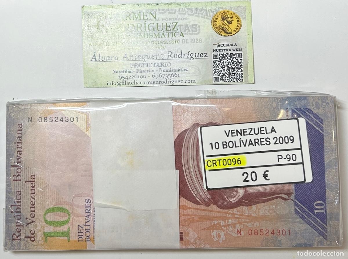 Billetes extranjeros: CRT0096 TACO 100 BILLETES VENEZUELA 10 BOLIVARES 2009 P-90