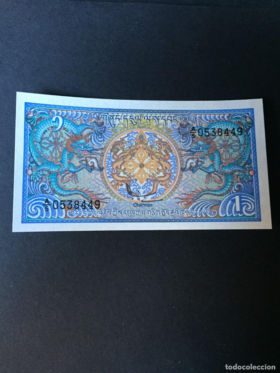 Billetes extranjeros: BILLETE DE 1 NGULTRUM BUT&Aacute;N EL DE LAS FOTOS VER TODOS MIS LOTES DE BILLETES